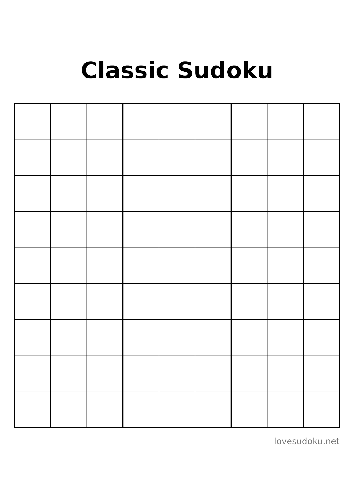 daily sudoku print